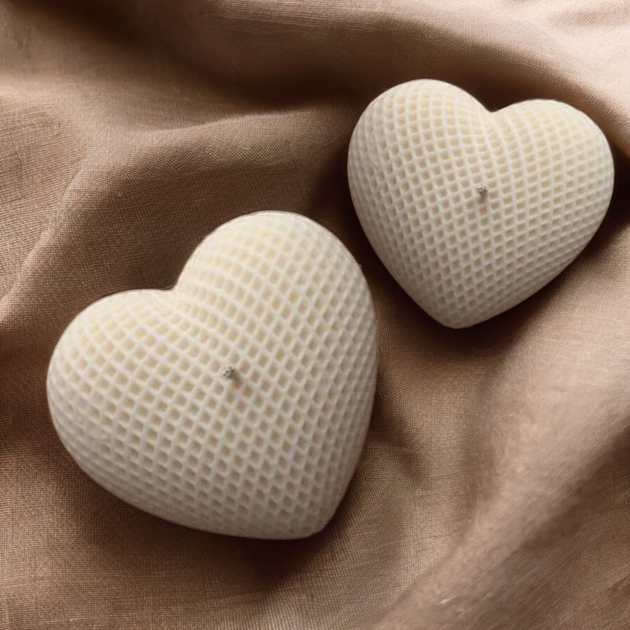 Dotted Heart Candle