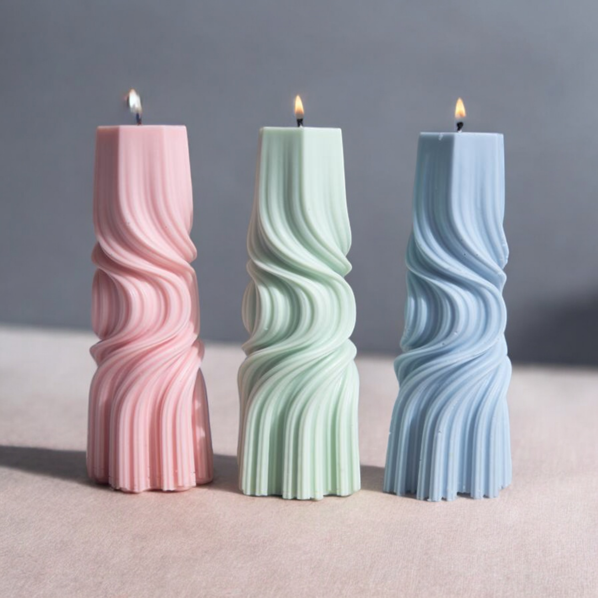 Twisted Pillar Candle