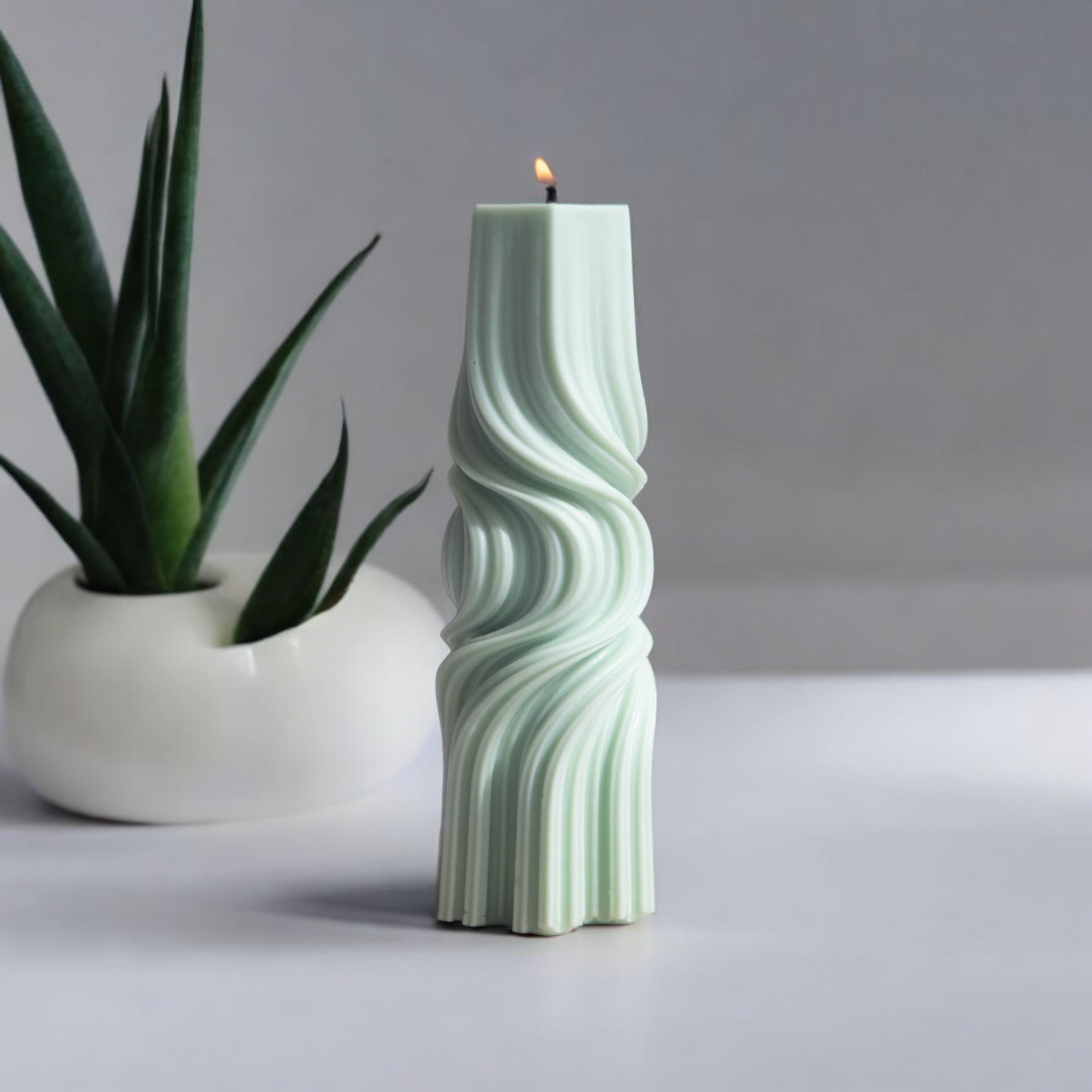 Twisted Pillar Candle